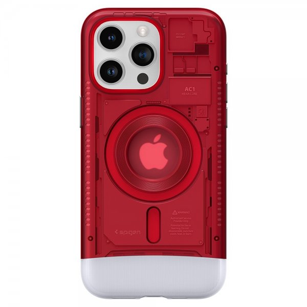 Spigen iPhone 15 Pro Deksel Classic C1 MagFit Ruby