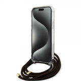 Guess iPhone 15 Pro Deksel Crossbody Cord Brun