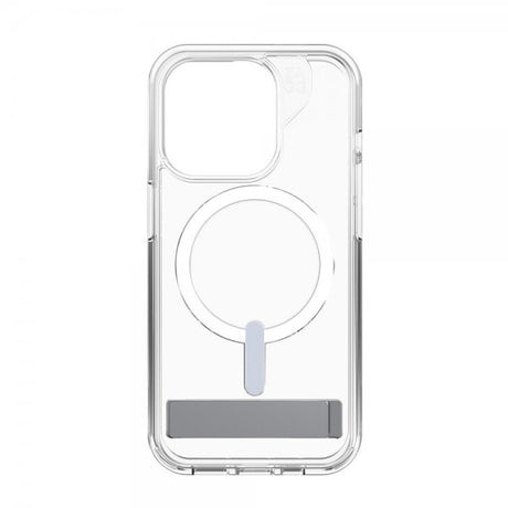 Zagg iPhone 15 Pro Deksel Crystal Palace Snap Kickstand Transparent