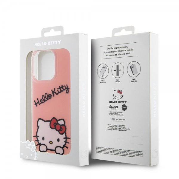 Hello Kitty iPhone 15 Pro Deksel Daydreaming Crossbody Rosa