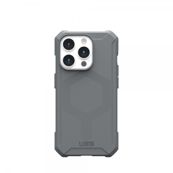 Urban Armor Gear (UAG) iPhone 15 Pro Deksel Essential Armor MagSafe Sølv