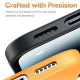 Baseus iPhone 15 Pro Deksel Fauxther Series MagSafe Svart