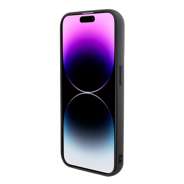 Karl Lagerfeld iPhone 15 Pro Deksel Fixed Glitter Svart