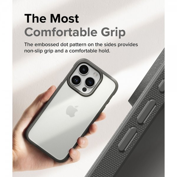 Ringke iPhone 15 Pro Deksel Fusion Bold Matte Gray