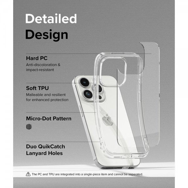 Ringke iPhone 15 Pro Deksel Fusion Clear