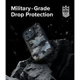 Ringke iPhone 15 Pro Deksel Fusion X Design Camo Black