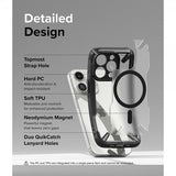 Ringke iPhone 15 Pro Deksel Fusion X Magnetic Matte Black