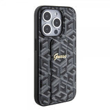 Guess iPhone 15 Pro Deksel G Cube Grip Stand Svart