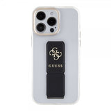 Guess iPhone 15 Pro Deksel Grip Stand Clear Transparent
