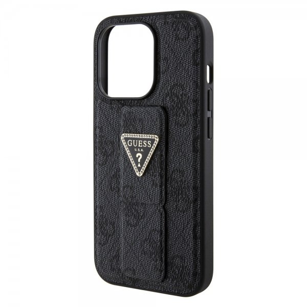 Guess iPhone 15 Pro Deksel Grip Stand Function Svart