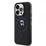 Karl Lagerfeld iPhone 15 Pro Deksel Ikonik MagSafe Svart
