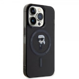 Karl Lagerfeld iPhone 15 Pro Deksel Ikonik MagSafe Svart