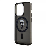 Karl Lagerfeld iPhone 15 Pro Deksel Ikonik MagSafe Svart