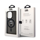 Karl Lagerfeld iPhone 15 Pro Deksel Ikonik MagSafe Svart