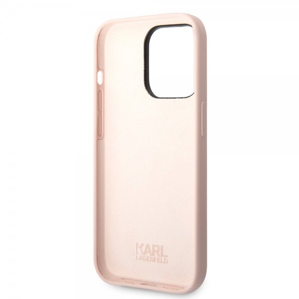 Karl Lagerfeld iPhone 15 Pro Deksel Ikonik NFT Rosa