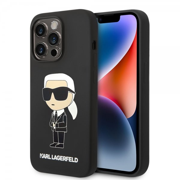 Karl Lagerfeld iPhone 15 Pro Deksel Ikonik NFT Svart