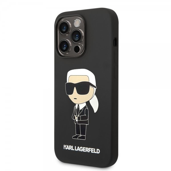 Karl Lagerfeld iPhone 15 Pro Deksel Ikonik NFT Svart