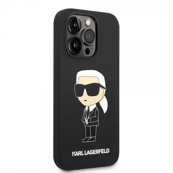 Karl Lagerfeld iPhone 15 Pro Deksel Ikonik NFT Svart