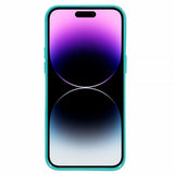 Mercury iPhone 15 Pro Deksel Jelly Glitter Cyan