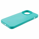 Mercury iPhone 15 Pro Deksel Jelly Glitter Cyan