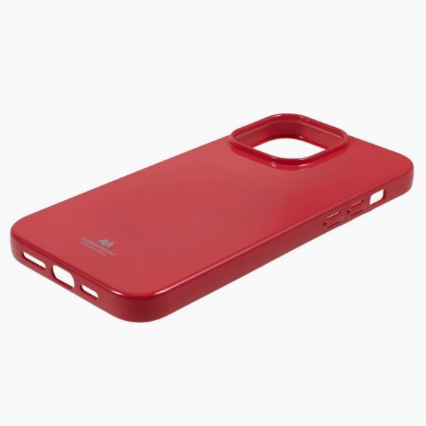 Mercury iPhone 15 Pro Deksel Jelly Glitter Magenta