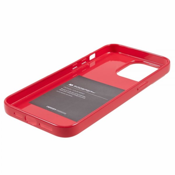 Mercury iPhone 15 Pro Deksel Jelly Glitter Magenta