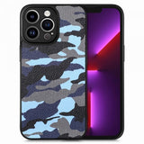 iPhone 15 Pro Deksel Kamuflasje Blå