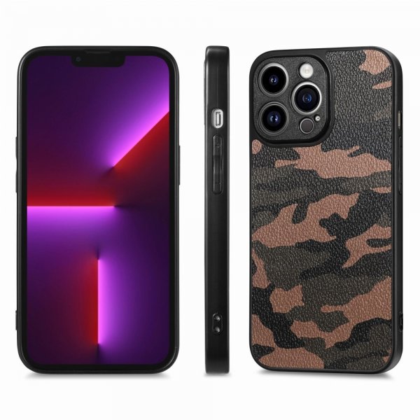 iPhone 15 Pro Deksel Kamuflasje Brun