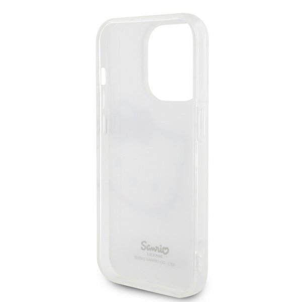 Hello Kitty iPhone 15 Pro Deksel Kitty Logo Hvit