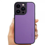X-Level iPhone 15 Pro Deksel Kunstlæder MagSafe Lilla
