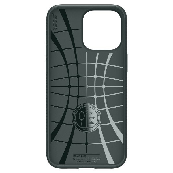Spigen iPhone 15 Pro Deksel Liquid Air Abyss Green