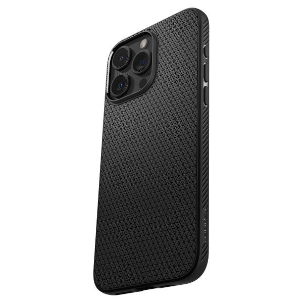 Spigen iPhone 15 Pro Deksel Liquid Air Matte Black