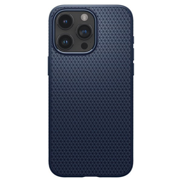 Spigen iPhone 15 Pro Deksel Liquid Air Navy Blue