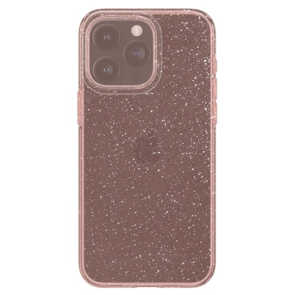 Spigen iPhone 15 Pro Deksel Liquid Crystal Glitter Rose Quartz