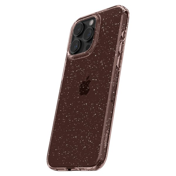 Spigen iPhone 15 Pro Deksel Liquid Crystal Glitter Rose Quartz