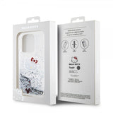 Hello Kitty iPhone 15 Pro Deksel Liquid Glitter Translucent