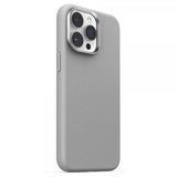 Joyroom iPhone 15 Pro Deksel Litchi Pattern Series MagSafe Grå