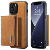 Dg.Ming iPhone 15 Pro Deksel M1 Series Avtakbart Kortholder Brun