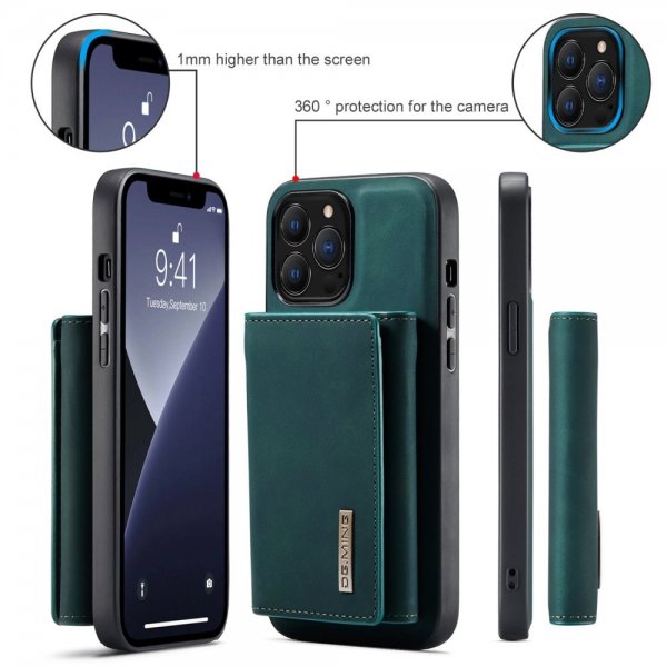 Dg.Ming iPhone 15 Pro Deksel M1 Series Avtakbart Kortholder Grønn