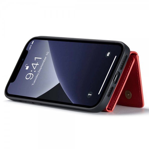 Dg.Ming iPhone 15 Pro Deksel M2 Series Avtakbart Kortholder Rød