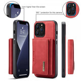 Dg.Ming iPhone 15 Pro Deksel M2 Series Avtakbart Kortholder Rød