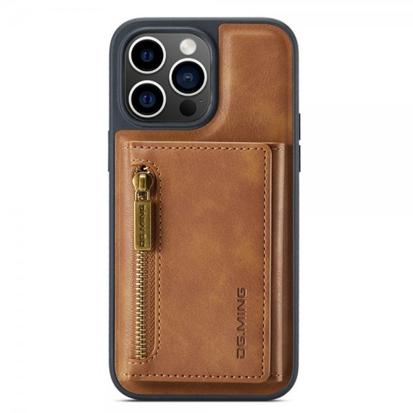 Dg.Ming iPhone 15 Pro Deksel M5 Series Avtakbart Kortholder Brun
