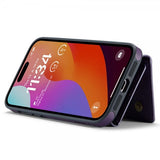 Dg.Ming iPhone 15 Pro Deksel M5 Series Avtakbart Kortholder Lilla