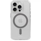 holdit iPhone 15 Pro Deksel MagSafe Case Space Gray Transparent