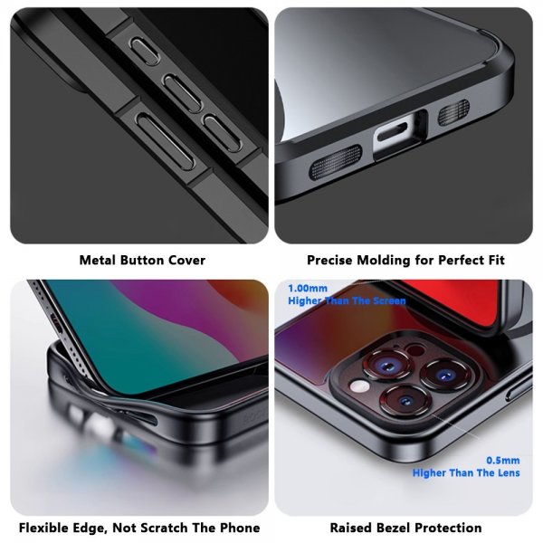 iPhone 15 Pro Deksel Innebygd skjerm E Ink Case Hvit