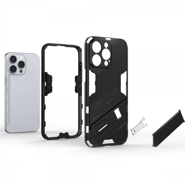 iPhone 15 Pro Deksel med Stativ Grønn