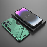 iPhone 15 Pro Deksel med Stativ Grønn