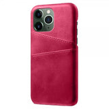 iPhone 15 Pro Deksel med To Kortlommer Magenta