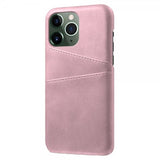 iPhone 15 Pro Deksel med To Kortlommer Rosegull