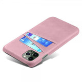iPhone 15 Pro Deksel med To Kortlommer Rosegull